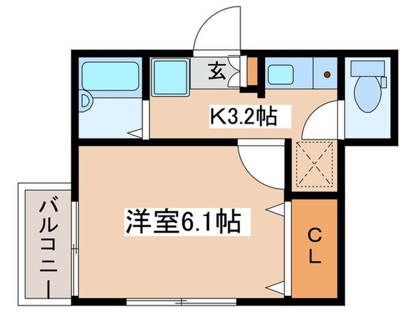 タウンフィールドⅡ-Ａの物件間取画像